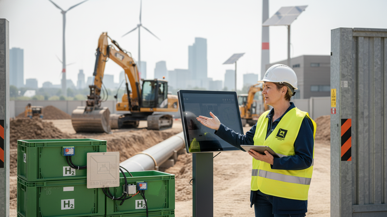„Wasserstoffinfrastruktur im Tiefbau – nachhaltige, sichere und digitale Leitungsnetze für die Energiezukunft von E & D Tiefbau“