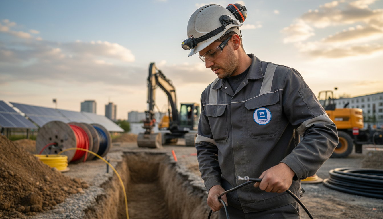 „Kabelbau Berlin – nachhaltiger, präziser Leitungsbau für Energie- und Datennetze durch E & D Tiefbau“