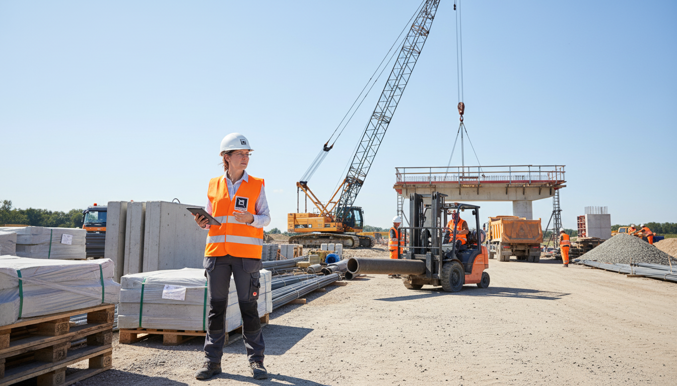 Baustellenlogistik im Tiefbau – effiziente Planung und Materialmanagement auf der Baustelle