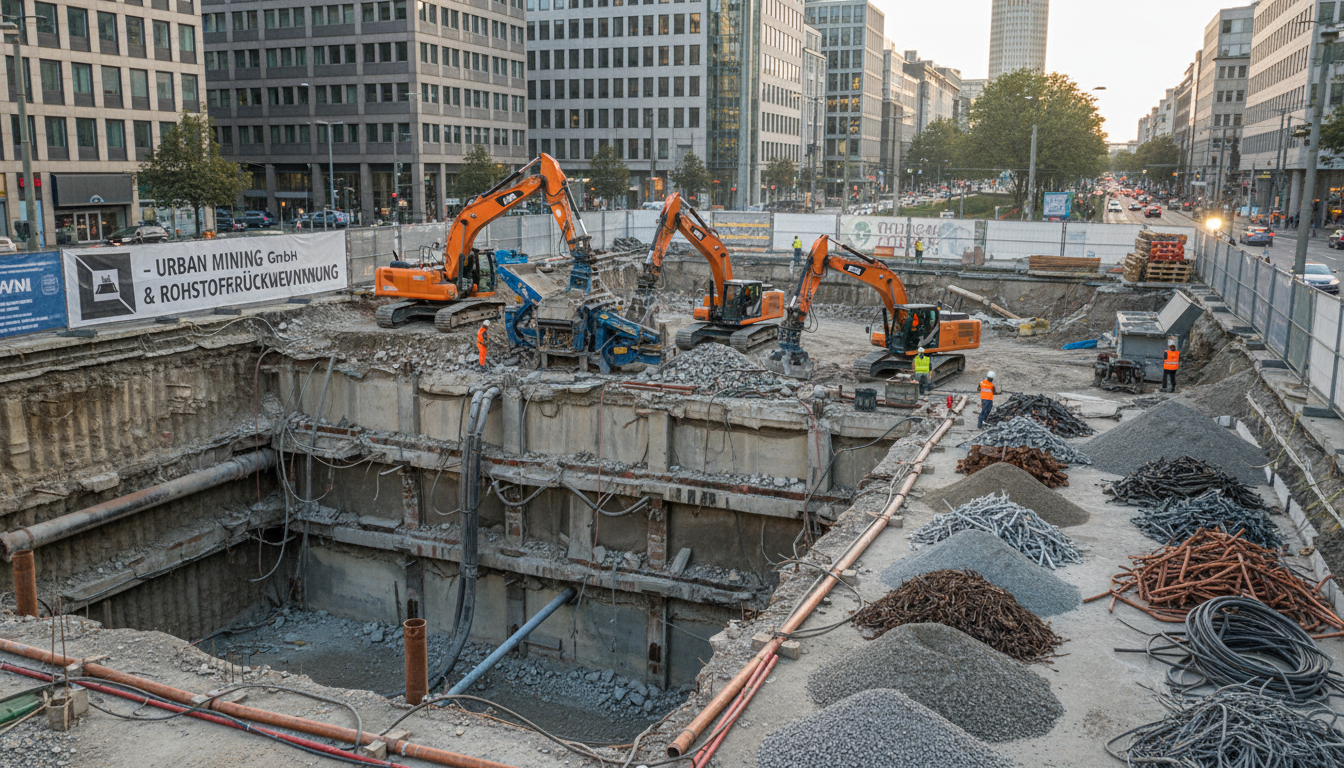 Urban Mining im Tiefbau – Rückgewinnung von Rohstoffen aus alter Infrastruktur und Leitungsnetzen