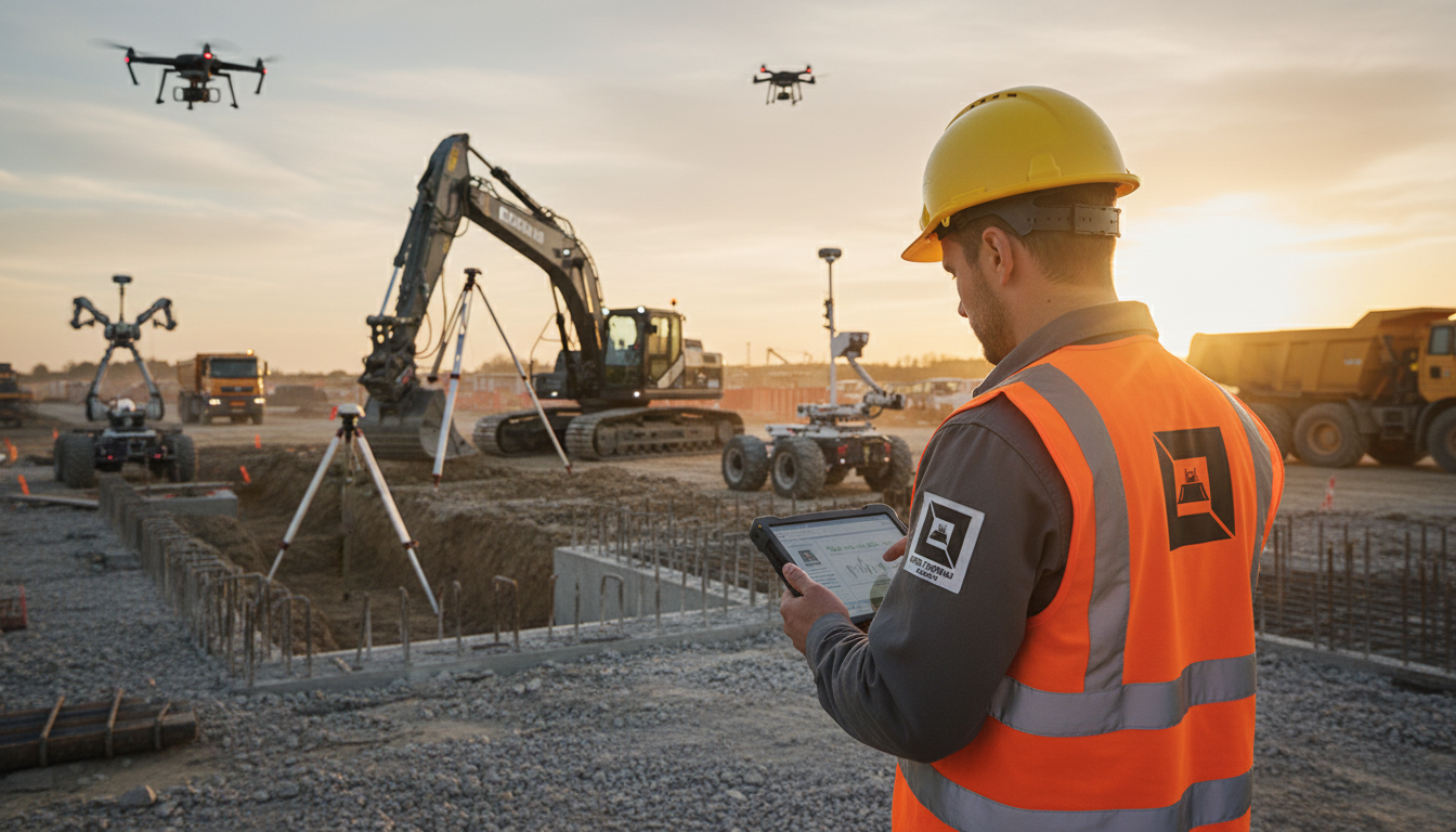 Baustellenautomatisierung im Tiefbau – Robotik und autonome Baumaschinen im Einsatz