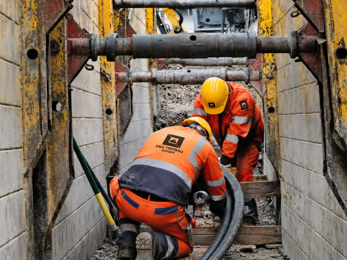 „Baugrubensicherung im Tiefbau – sichere Baugruben mit Verbau und Spundwänden“