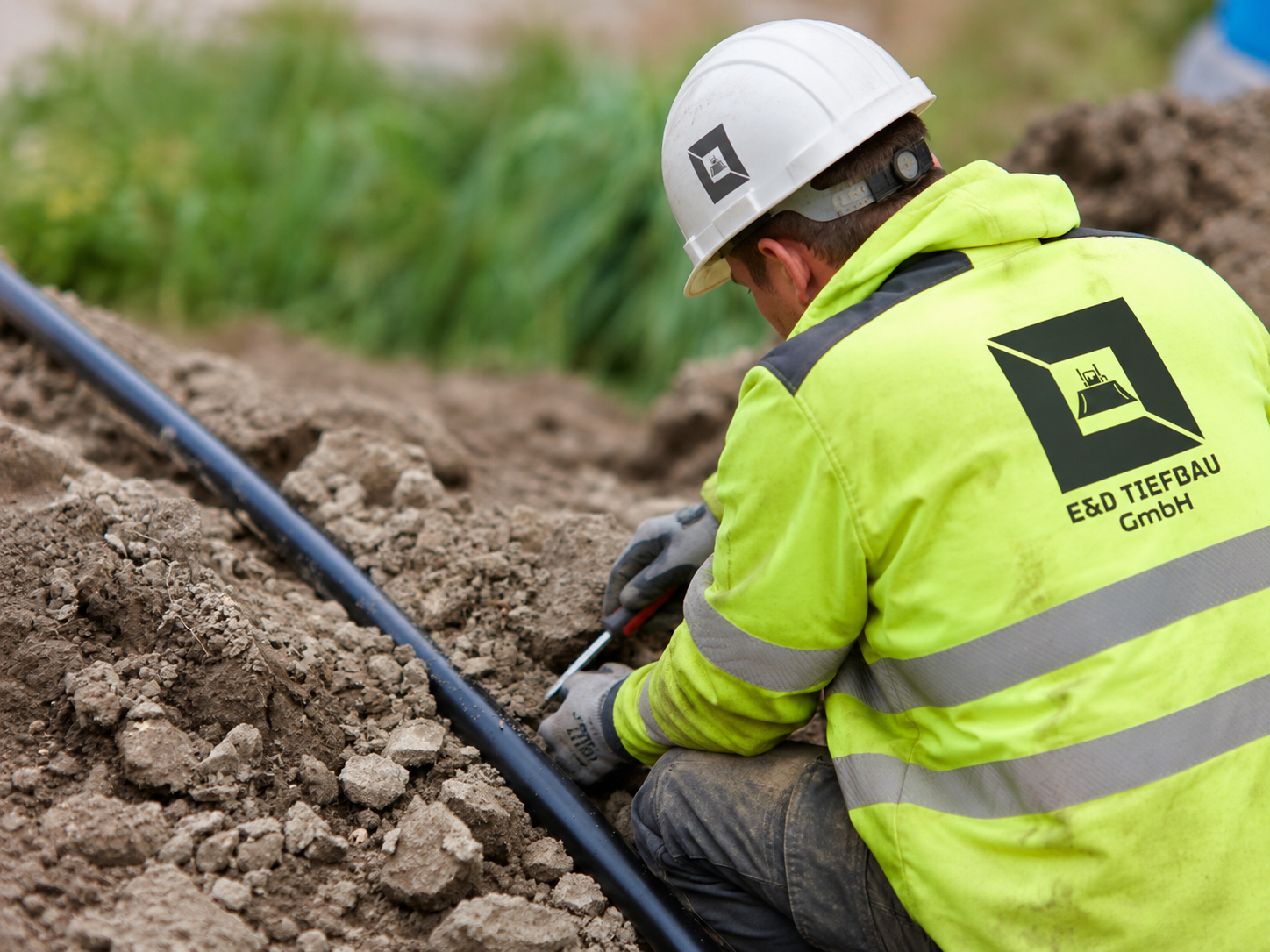 Erdkabelverlegung für Energie & Daten E&D Tiefbau GmbH